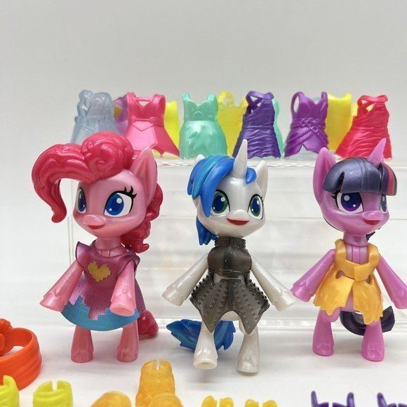 Hasbro My Little Pony Smashin Fashion Toy Lot Of 39 Pieces Toy Figures - Picture 4 of 4
